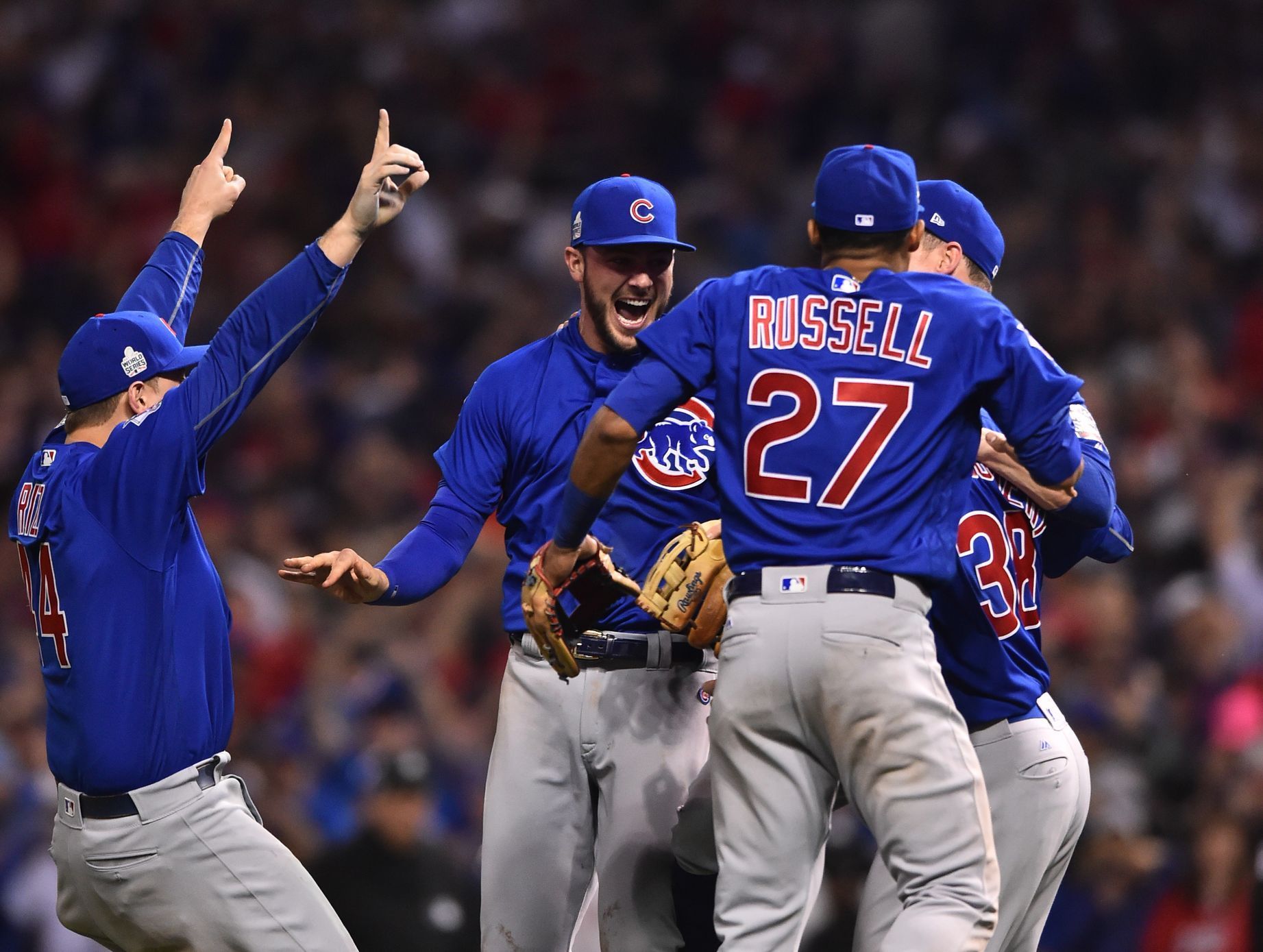 MLB: baseballisté Chicaga se radují z vítězství