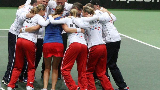 České hráčky slaví postup do semifinále Fed Cupu, kde budou hrát pátý rok po sobě.