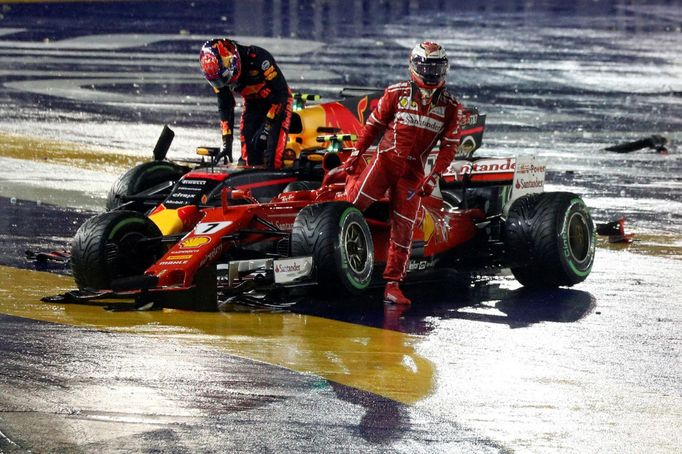 F1: VC Singapuru 2017: Kimi Räikkönen, Ferrari a Max Verstappen, Red Bull