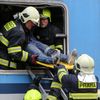 Cvičení Vlak 2018 - havárie vlaku, výbuch, zranění, vyprošťování a záchrana cestujících