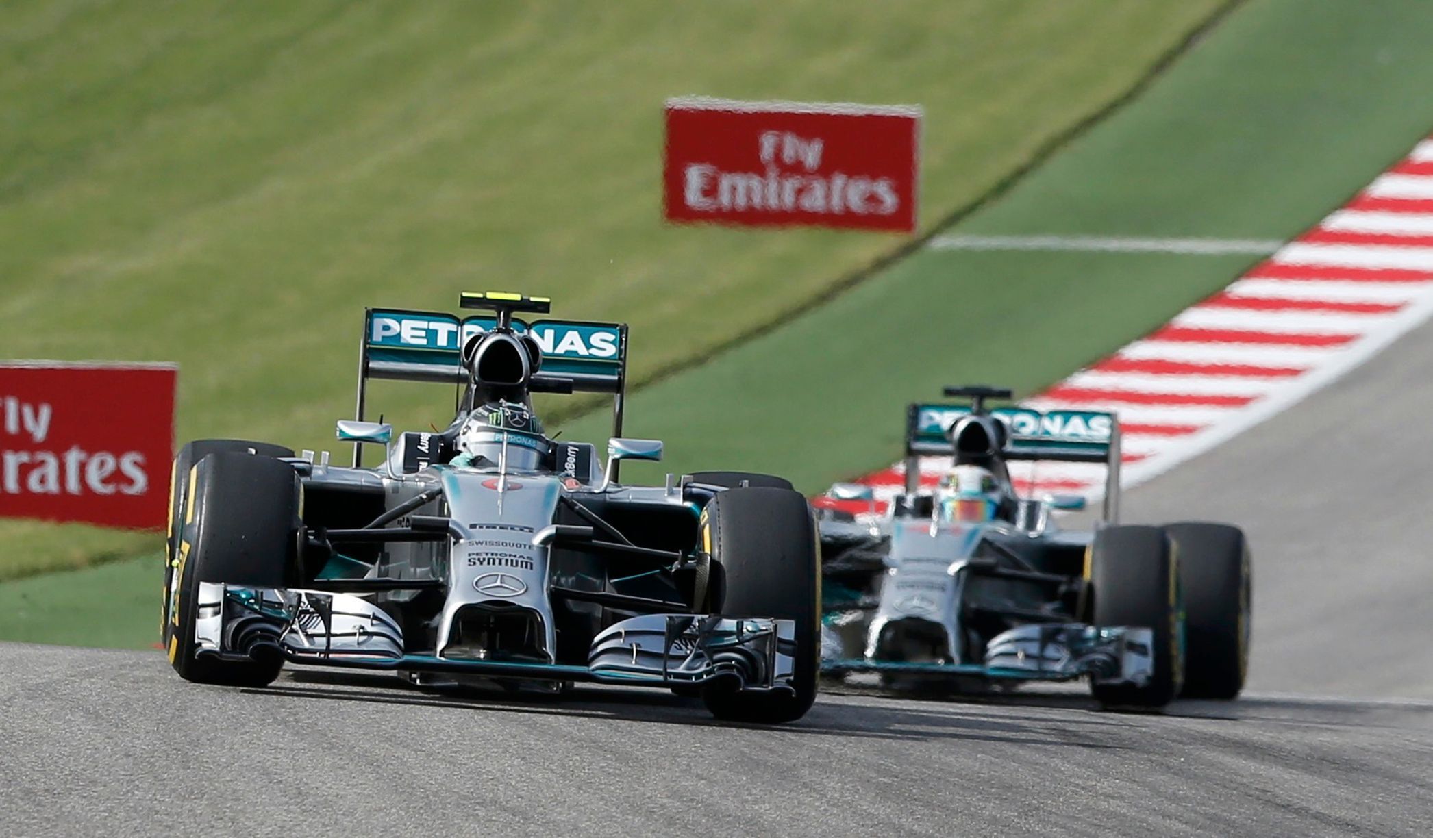 F1, VC USA 2014: Nico Rosberg a Lewis Hamilton, Mercedes