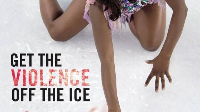Proti vybíjení tuleňů brojí například organizace PETA. Plakát z kampaně zobrazuje slavnou krasobruslařku Suryu Bonalyovou, která varuje před násilím na ledě.