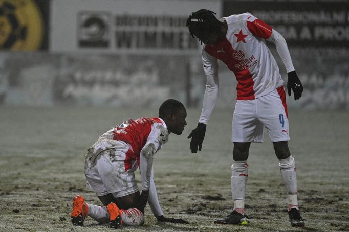 Abdallah Sima a Peter Olayinka, Příbram - Slavia