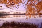 Podzimní soumrak u Turyňského rybníka na okraji Kamenných Žehrovic. Na Kladensku mu ovšem málokdo řekne jinak než Záplavy.
