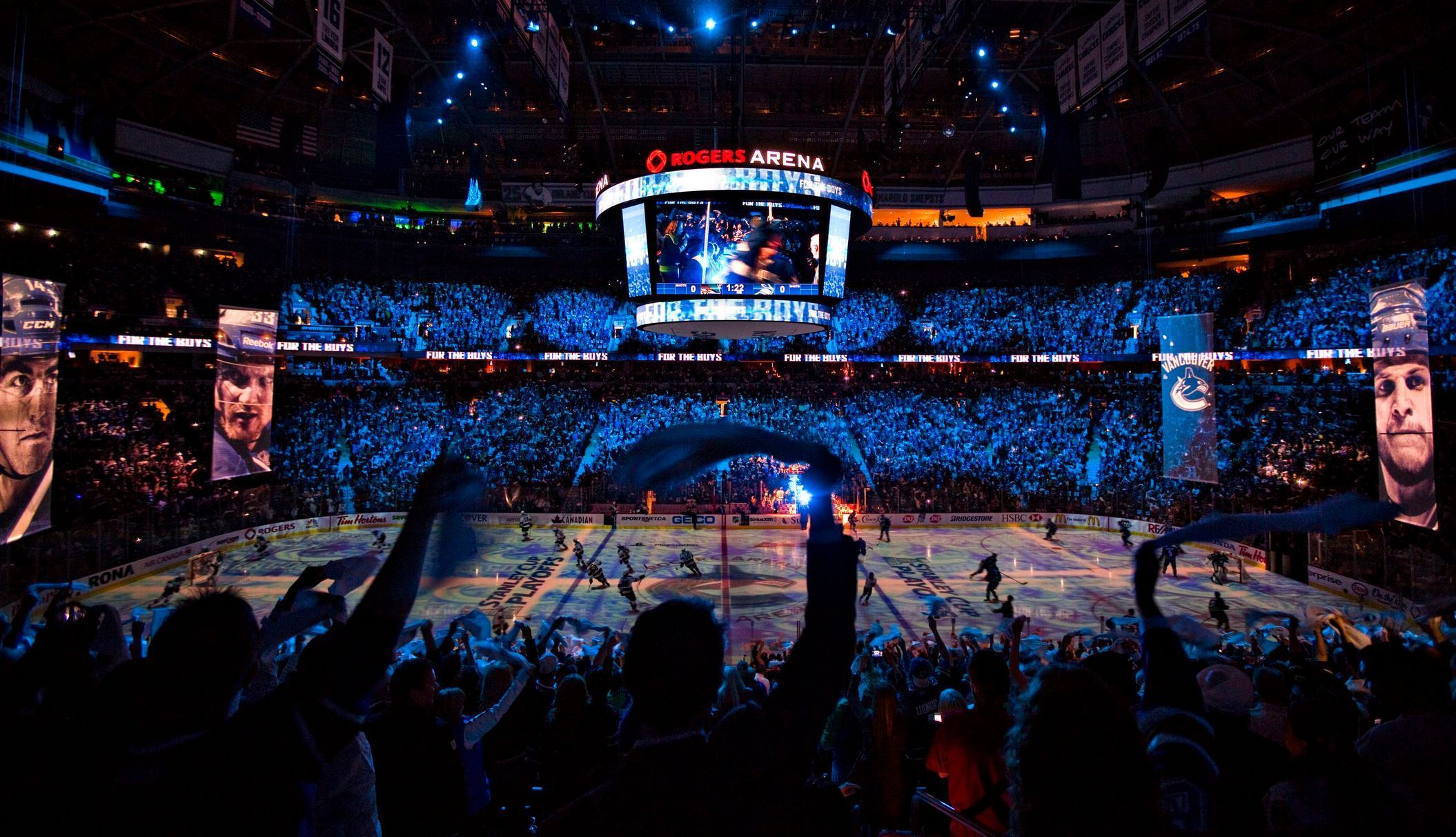 Fanoušci před zápasem Vancouver - San Jose