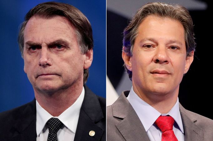 Favorité prezidentských voleb v Brazílii Jair Bolsonaro a Fernando Haddad.