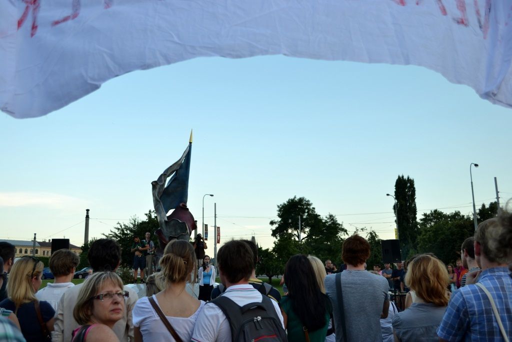 Demonstrace proti Rusnokově vládě