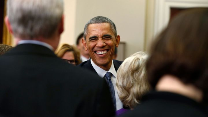 Žertoval o Shrekovi i svých dcerách. Barack Obama a jeho 10 vybraných vtipů; Zdroj foto: Reuters