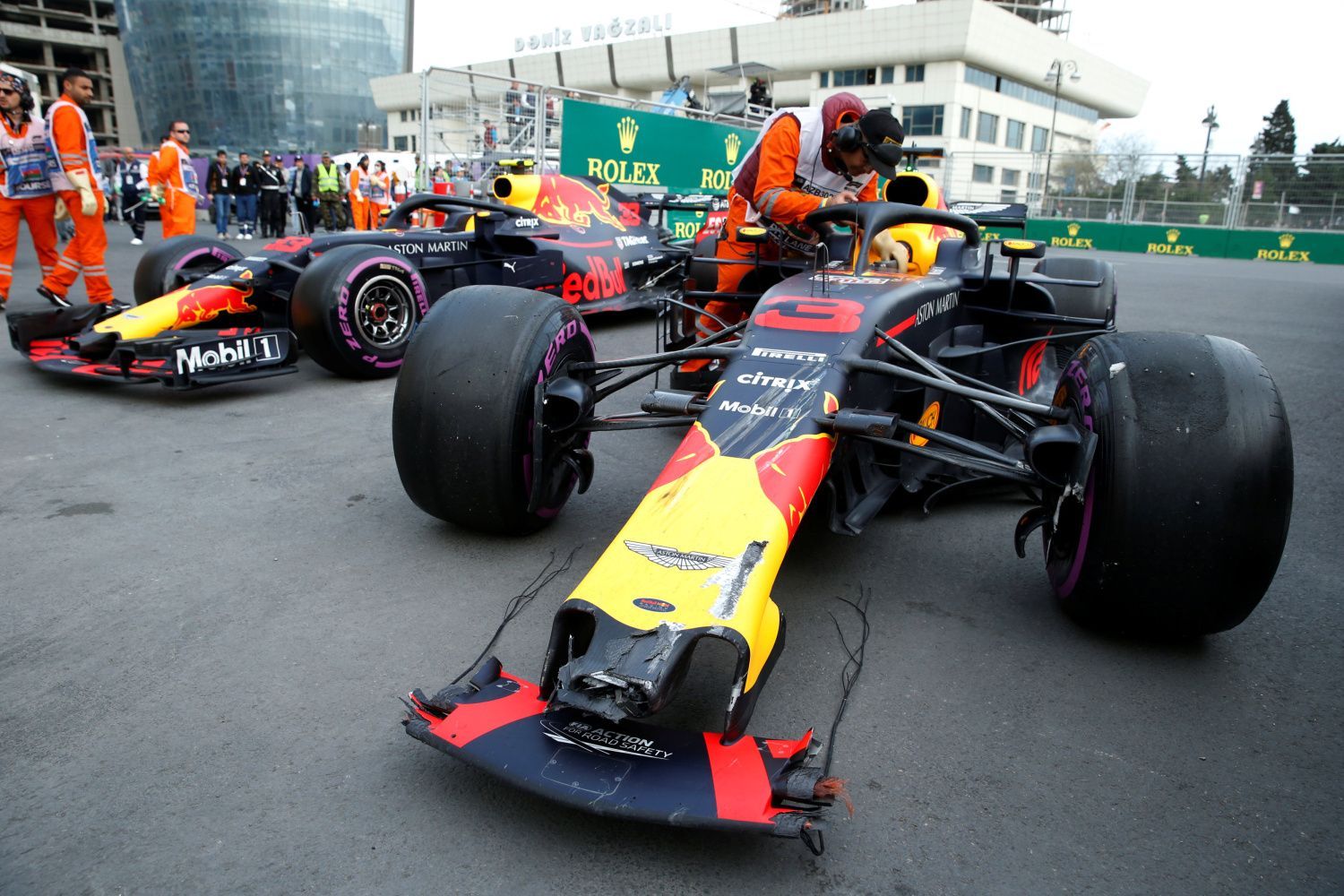 F1, VC Ázerbájdžánu 2018: Max Verstappen a Daniel Ricciardo, Red Bull
