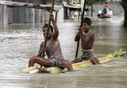 Záplavy v bangladéšské Dhace