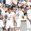 fotbal, Fortuna:Liga 2018/2019, Ostrava - Opava, radost hráčů Opavy