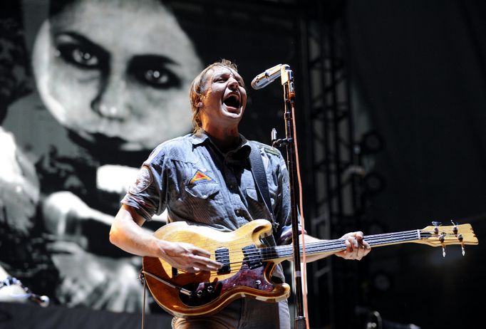 Win Butler (Arcade Fire) na festivalu Lollapalooza 2010.