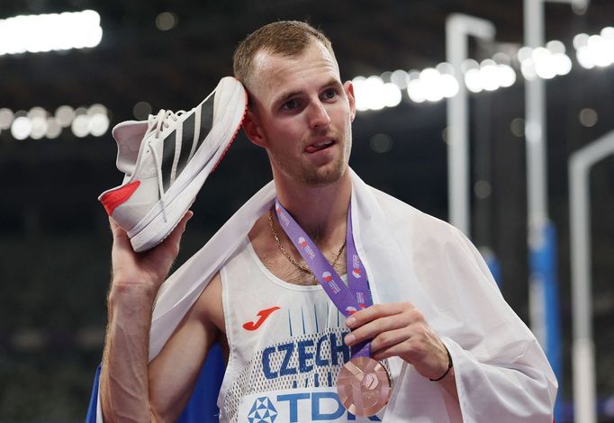 Český výškař Jan Štefela na MS v atletice 2025