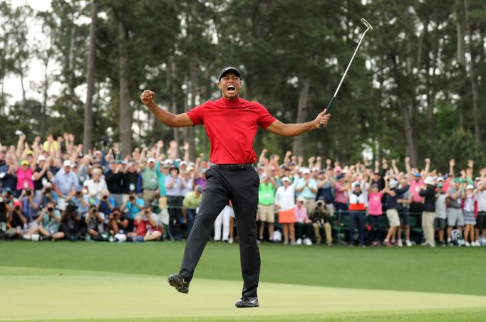 Tiger Woods v Augustě 2019