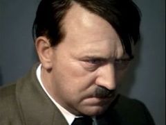 Vosková figurína Adolfa Hitlera. 