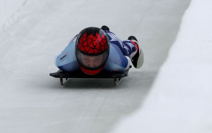 Skeletonistka Anna Fernstädtová na MS v Lake Placid 2025