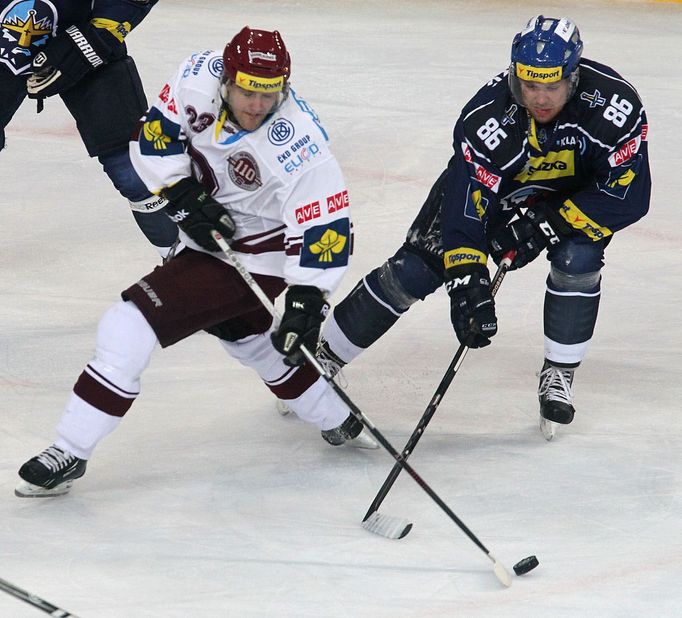 ELH, Sparta - Kladno: Lukáš Pech (23) - Jan Rudovský (86)