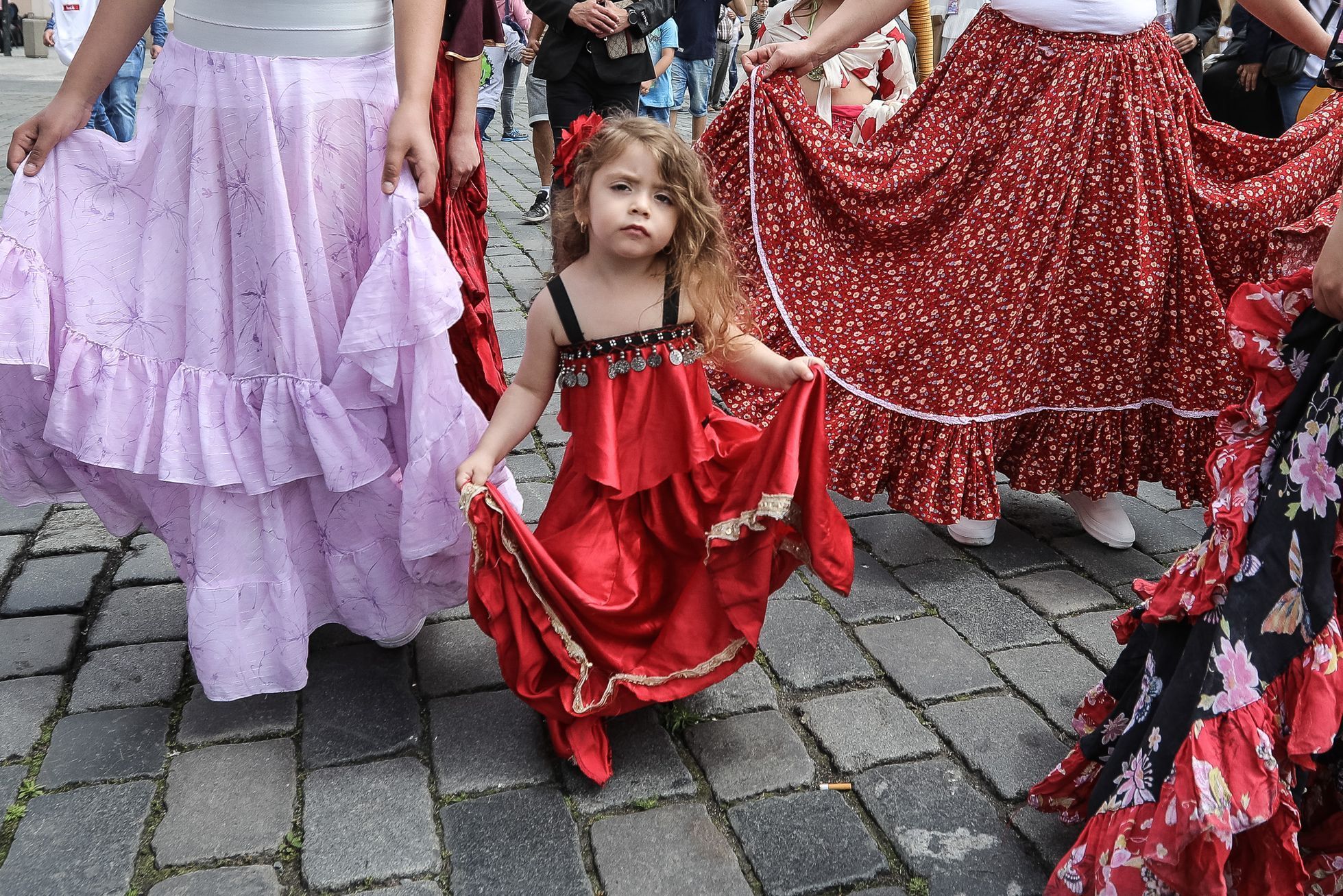 Romský festival Khamoro 2019 - průvod Prahou