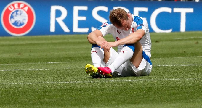 Euro 2016, Česko-Španělsko: zklamaný David Limberský po zápase