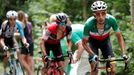 Tour de France 2017, 9. etapa: Fabio Aru a  Richie Porte