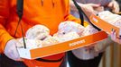 Otevření prvního amerického fastfoodového řetězce Popeyes v Česku, na Václavském náměstí, 3. 11. 2023.