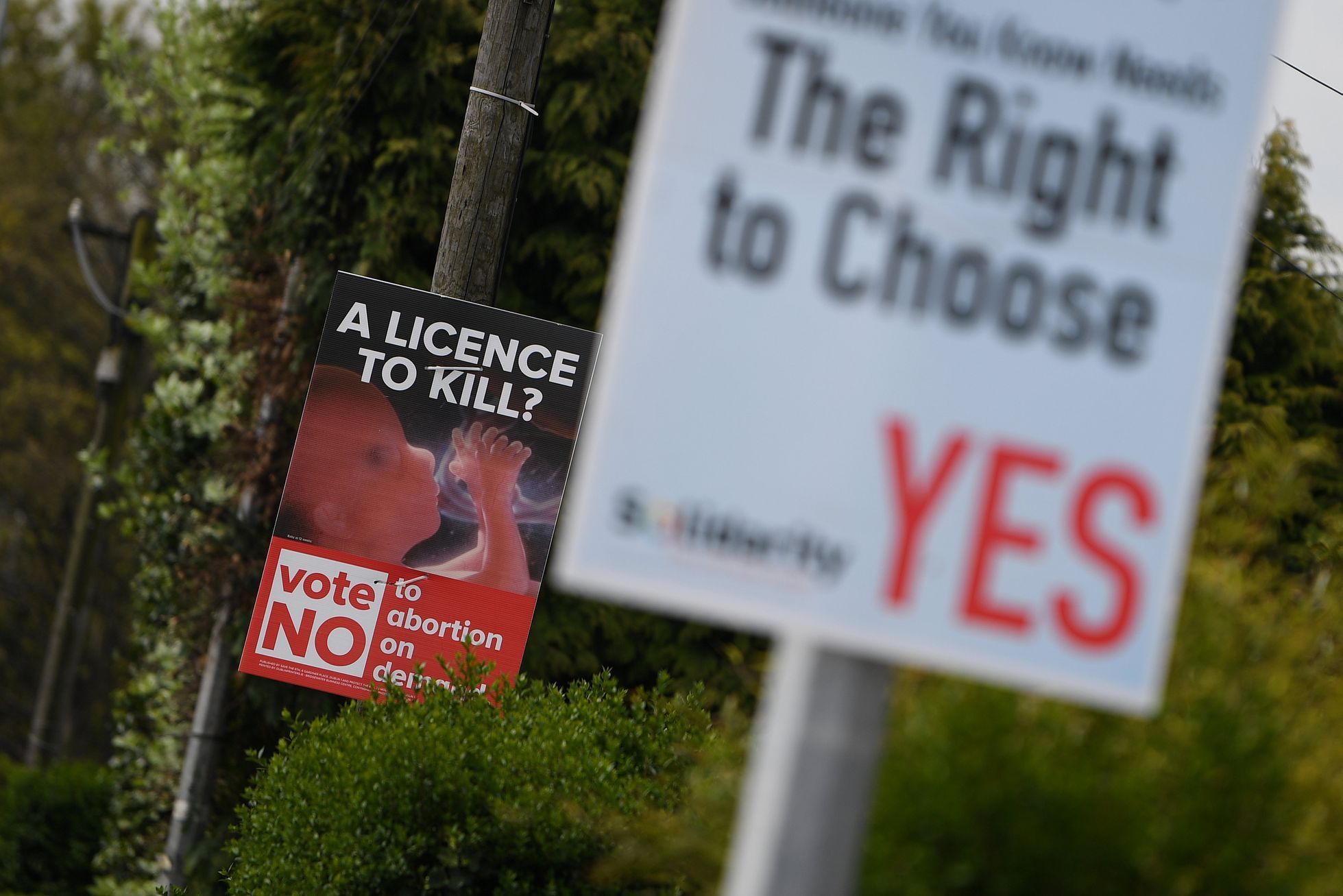 Kampaň v Irsku před referendem o potratech, květen 2018