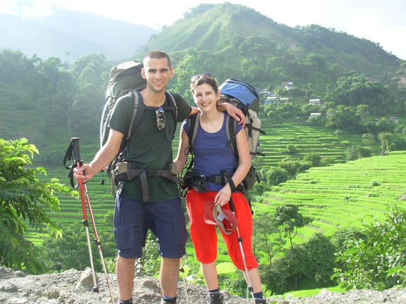 Binderova první cesta do Nepálu s jeho tehdejší přítelkyní. 