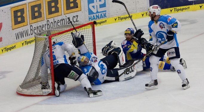 Hokej, Zlín - Plzeň: neuznaný gól Jaroslava Balaštíka