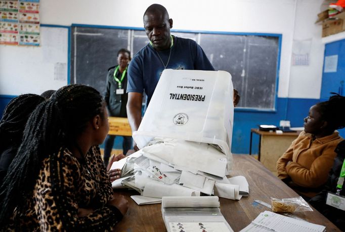 Prezidentské volby 2022 v africké Keni.