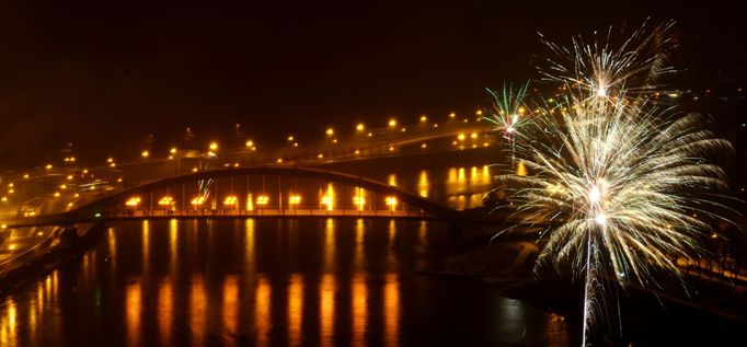 Ústí nad Labem ohňostroj