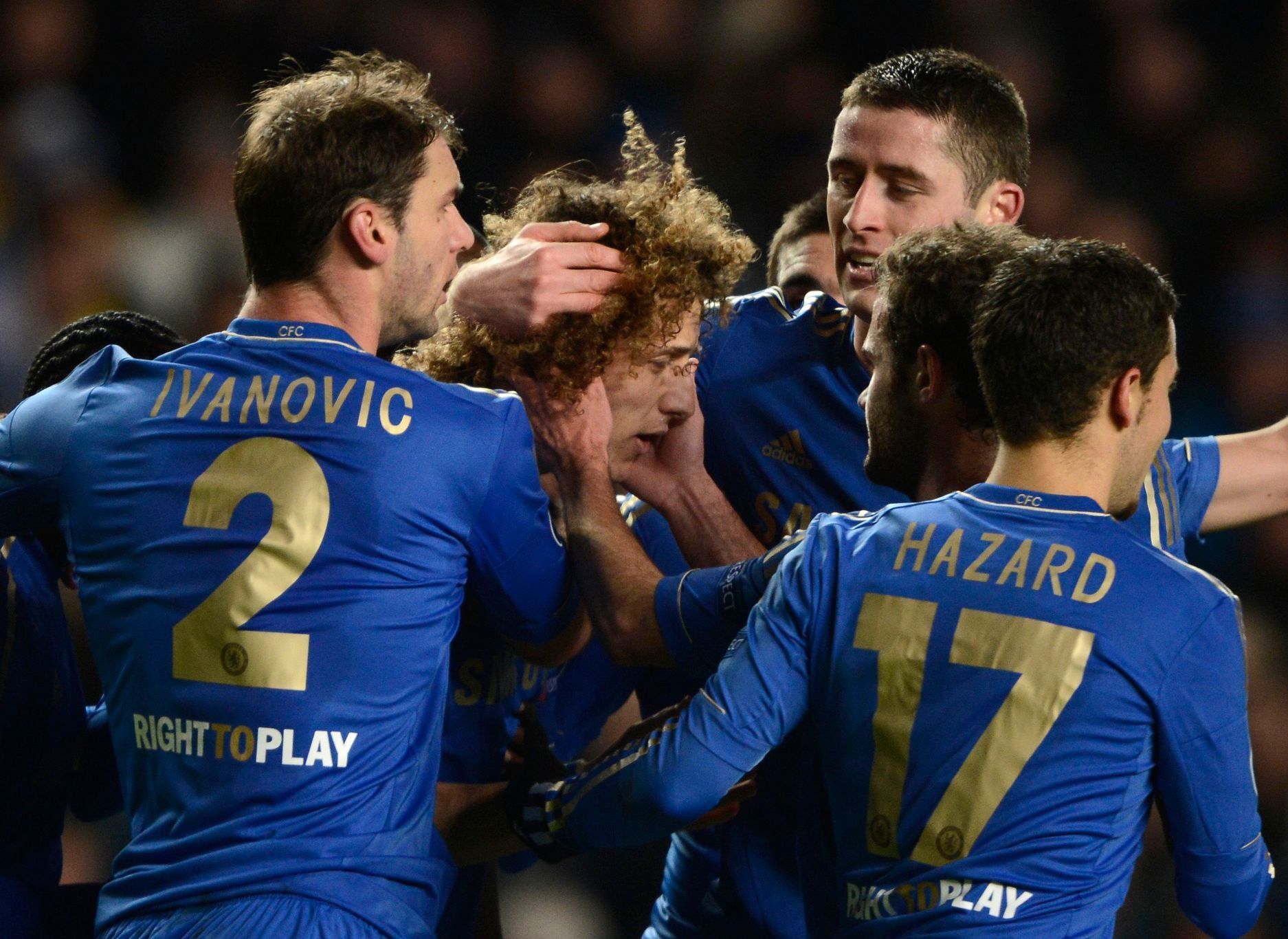 Chelsea - Nordsjaelland, Liga mistrů (David Luiz, Hazard, Ivanovič)