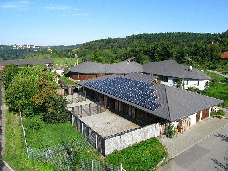 Solární elektrárna v pražské zoo