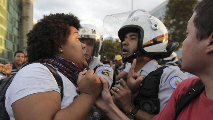 Demonstrace v Brazílii, ilustrační foto.