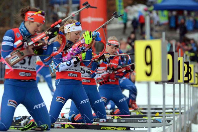 Biatlon, exhibiční supersprinty v Břízkách 2018: Markéta Davidová