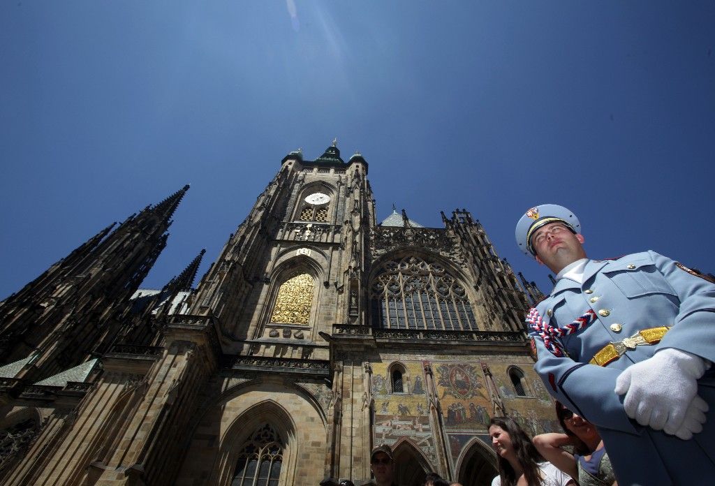 Den ozbrojených sil - přehlídka motocyklů Hradní stráže