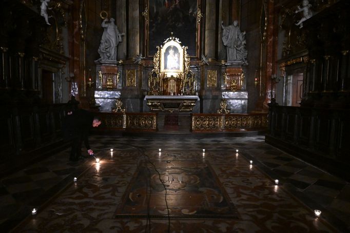 Snímek ze středečního koncertu v brněnském kostele Nanebevzetí Panny Marie.