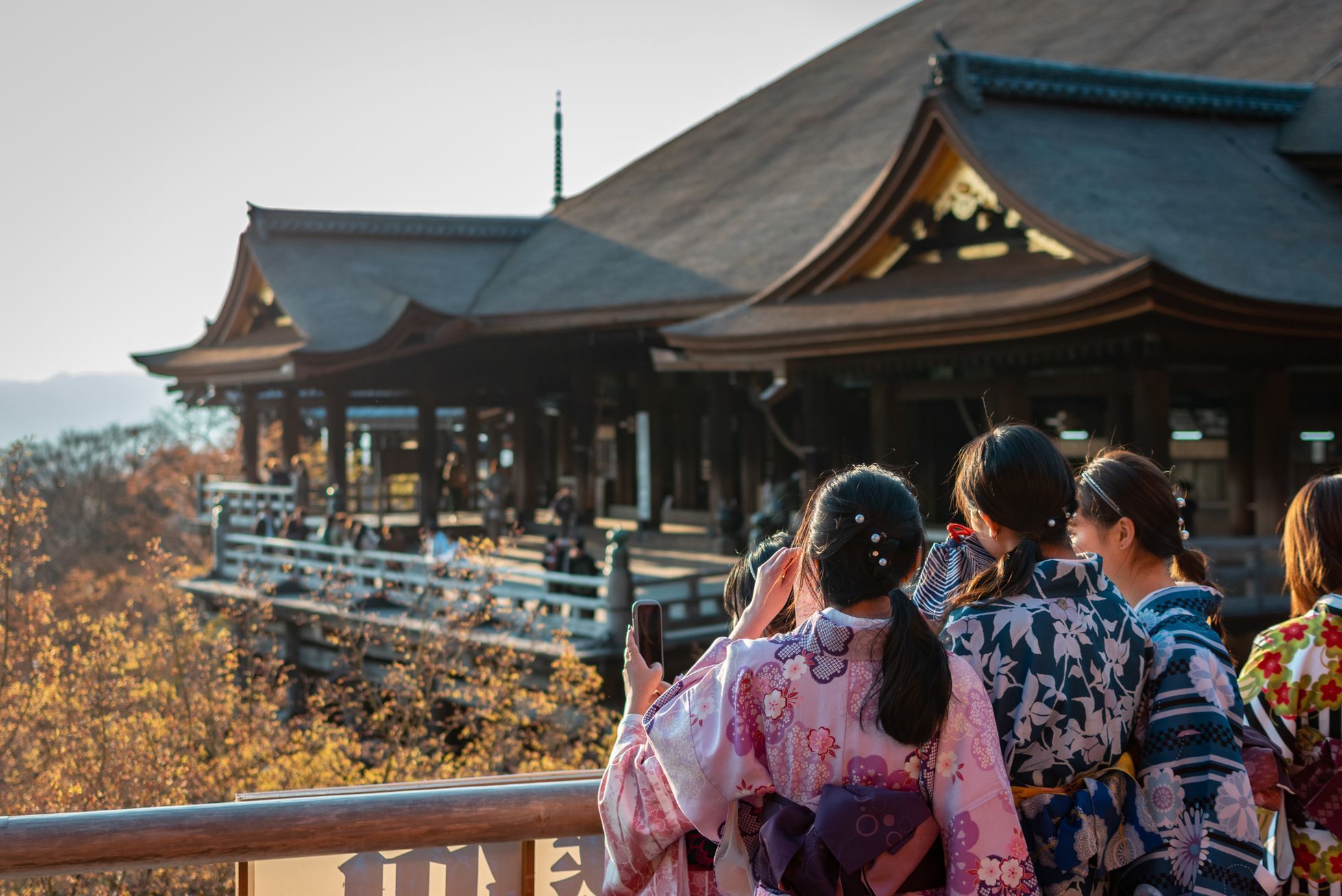 Buddhistický chrám Kijomizu-dera v japonském Kjótu během pandemie koronaviru