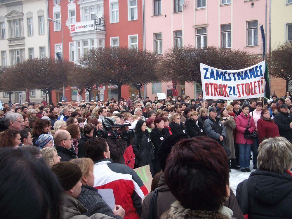 Stávka státních zaměstnanců v Ústí nad Labem