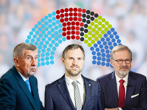 Průzkum průzkumů: Voliči Spolu i ANO nad skandály přivírají oči. Oslabují jiní