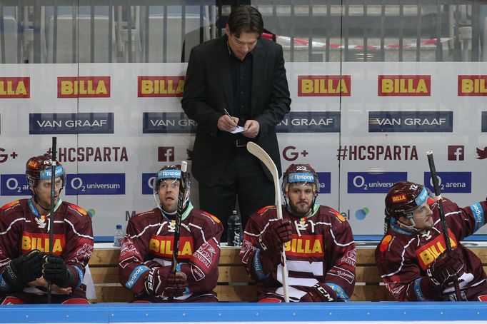 hokej, extraliga 2018/2019, Sparta - Třinec, trenér Uwe Krupp