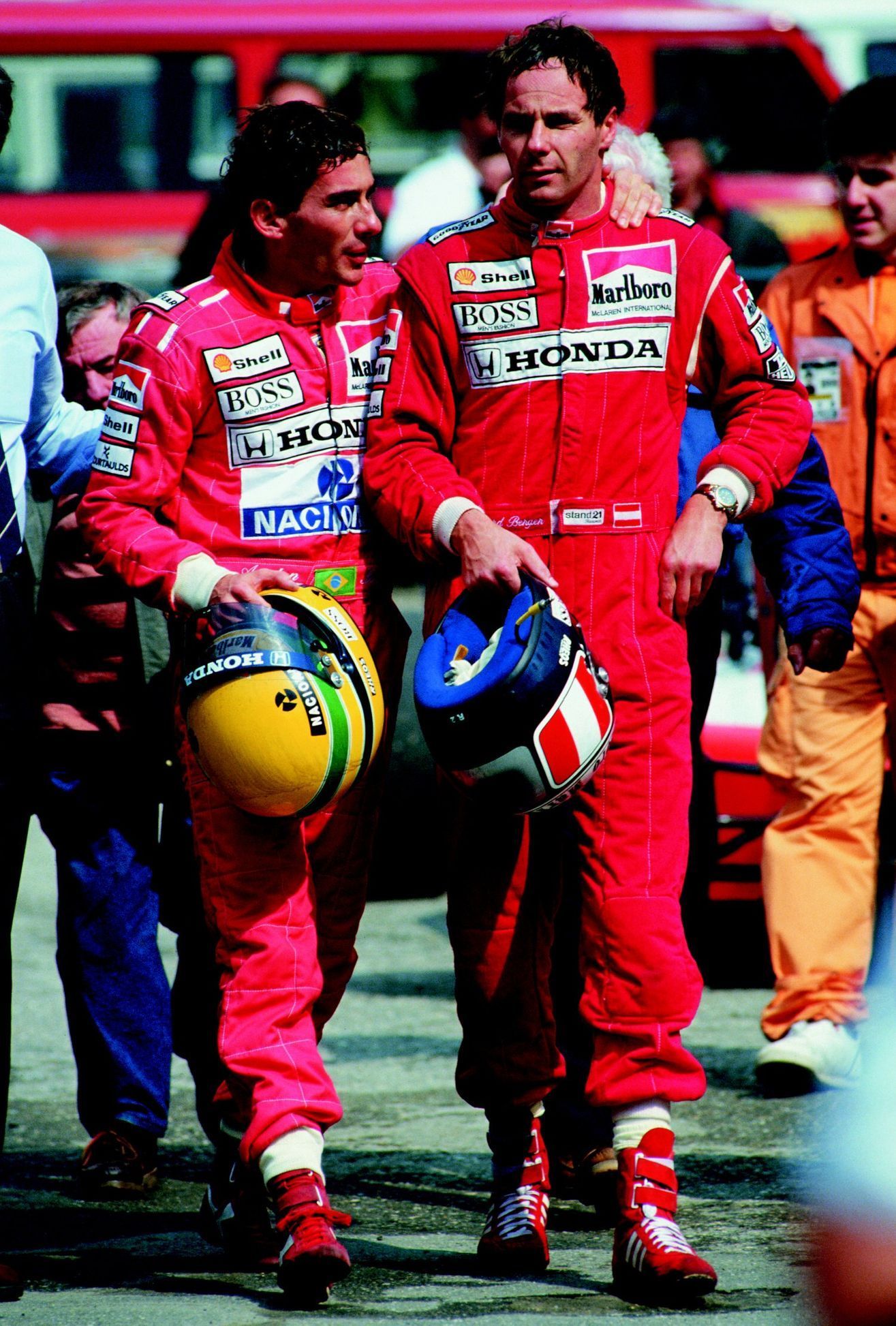 F1, VC San Marian 1992: Ayrton Senna a Gerhard Berger, McLaren