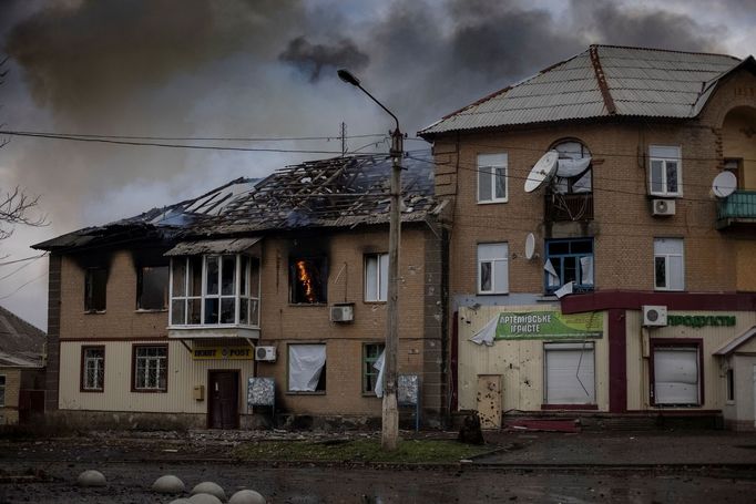 Východoukrajinské město Bachmut v Doněcké oblasti.