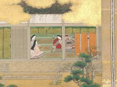 Ilustrace ze svitku Gendži monogatari emaki.