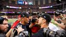 Super Bowl 2013:  Jim Harbaugh (trenér 49er) a John Harbaugh (trenér Ravens)