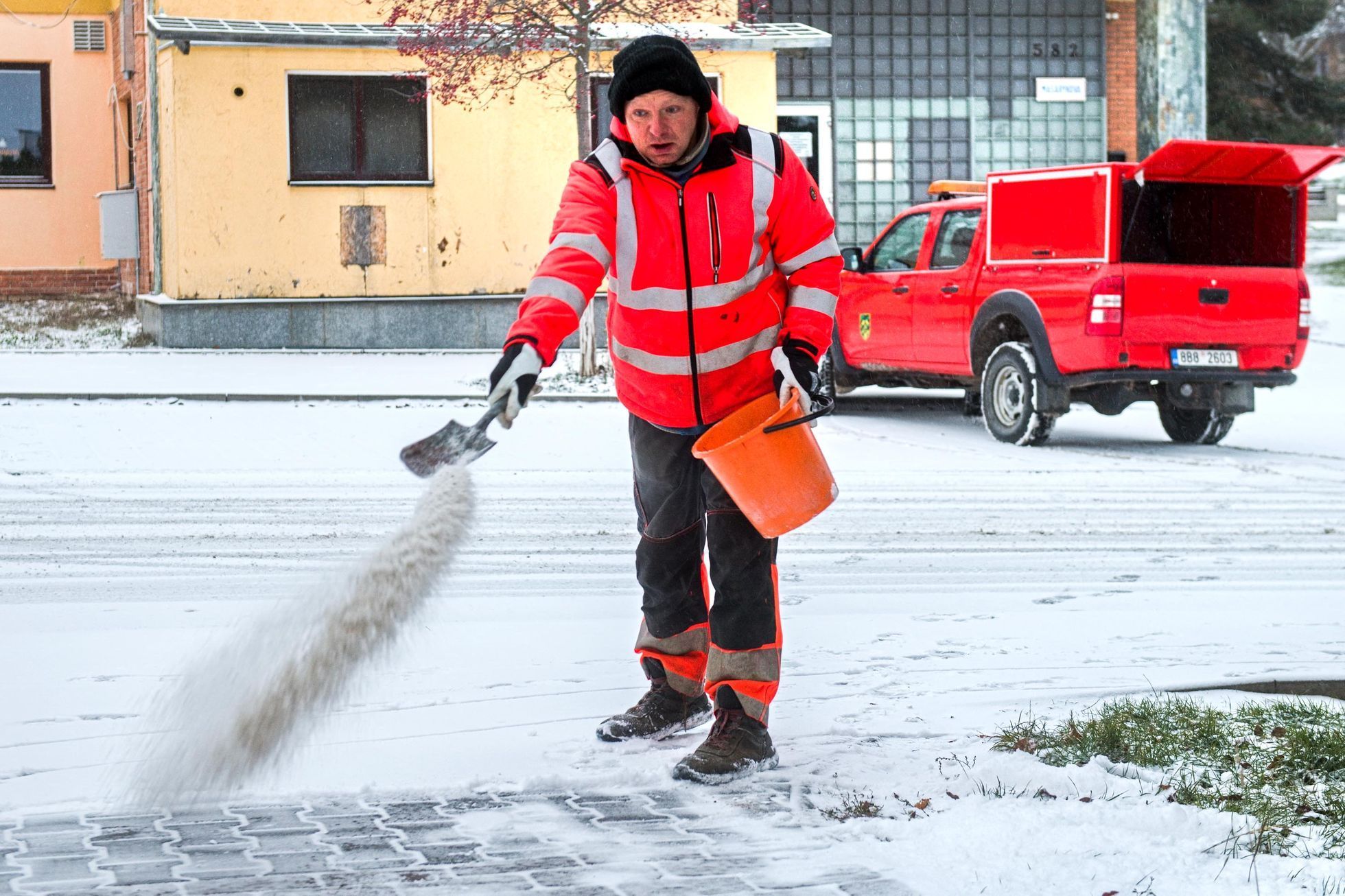 Česká republika, sníh, doprava, sněžení, kalamita
