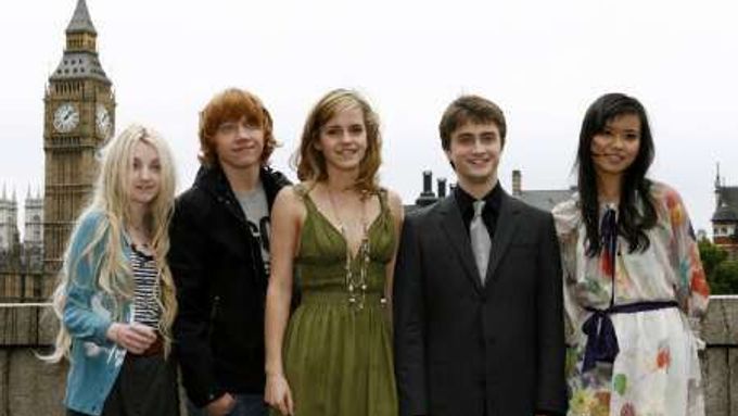 Harry Potter a Fénixův řád: Evanna Lynch, Rupert Grint, Emma Watson, Daniel Radcliffe a Katie Leung