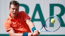 Tomáš Berdych přizápa se 2. kola French Open s Radkem Štěpánkem.