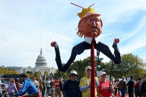 USA, Spojené státy, protest, demonstrace, Donald Trump, No Kings