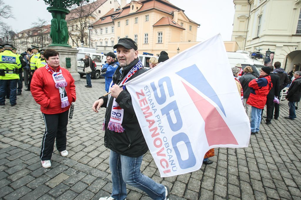 Inaugurace Miloše Zemana na Hradě