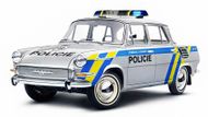 Jedním z nejstarších socialistických aut v nových policejních barvách je Škoda 1000 MB. Její výroba začala už v roce 1964 a v době vzniku ji tehdejší policie skutečně používala.